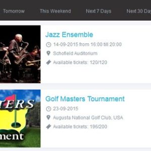 Event Booking Calendar